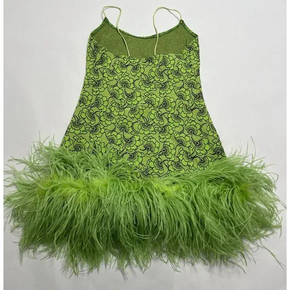 green emerald velvet dress LESLIE AMON Light Aqua Green Mermaid Skin Dress In Iridescent Sequin U –  Reliked main image 1